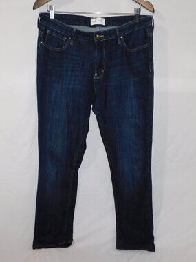 Dish Denim Straight & Narrow Dark Wash Mid rise Blue Jeans Womens 32 x 29